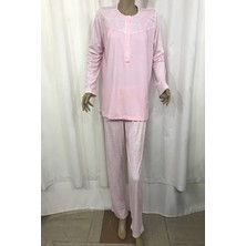 Nena 14294-NENA Bayan Robalı Patlı Pijama Takım-Pembe