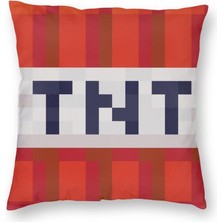 Schulzz  Minecraft Tnt Pillow Yastık Peluş Oyuncak 45CM