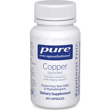 Pure Encapsulations Copper Glycinate 2mg 60 Vegeterian Kapsül Bakır Glisinat