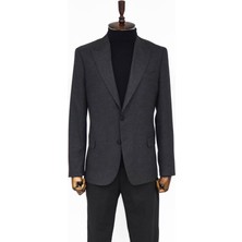 Wessi Desensiz Füme Slim Fit Spor Ceket