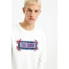 The Crow FELLING Bej Erkek Sweatshirt