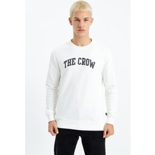 The Crow Bej Erkek Sweatshirt