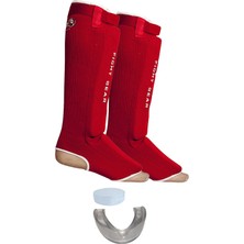 Dragon Elastik Kaval Koruyucu Kick Boks Muay Thai Kaval Koruyucu ve Dişlik 2’li Set