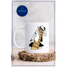 Truego Baskılı Kupa Bardak Seramik Mug - Pisa Kulesi Michael Jackson