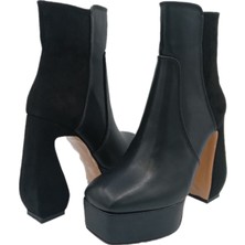 Duygushoesbag Topuklu Deri Kadın Bot
