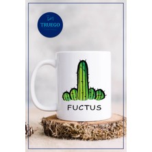 Truego Baskılı Kupa Bardak Seramik Mug - Fuctus