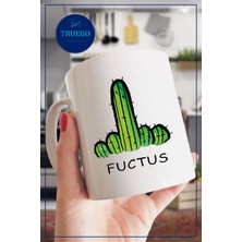 Truego Baskılı Kupa Bardak Seramik Mug - Fuctus