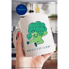 Truego Baskılı Kupa Bardak Seramik Mug - Brocco- Lee