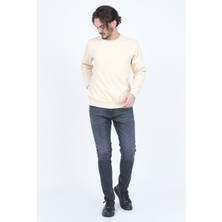 Metropolitan Erkek Bisiklet Yaka Sweatshirt 62422106 Bej