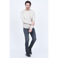 Metropolitan Erkek Bisiklet Yaka Sweatshirt 62422106 Taş