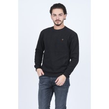 Metropolitan Erkek Bisiklet Yaka Sweatshirt 6240101 Siyah