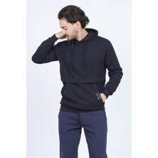 Metropolitan Erkek Kanguru Cepli Kapüşonlu Sweatshirt 6249005 Lacivert