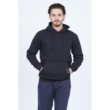 Metropolitan Erkek Kanguru Cepli Kapüşonlu Sweatshirt 6249005 Lacivert