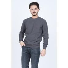 Metropolitan Erkek Bisiklet Yaka Sweatshirt 6240101 Füme