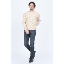 Metropolitan Erkek Bisiklet Yaka Sweatshirt 6240101 Bej