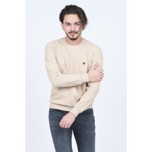 Metropolitan Erkek Bisiklet Yaka Sweatshirt 6240101 Bej