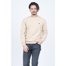 Metropolitan Erkek Bisiklet Yaka Sweatshirt 6240101 Bej