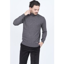 Raymons Erkek Desenli Tam Balıkçı Triko Kazak 67822507 Antrasit