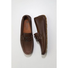 Bueno Shoes Kahverengi Flotter Deri Erkek Günlük Ayakkabı