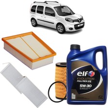 Mais Renault Kangoo 2 3plus Filtre Bakım Seti 1.5 Bluedci E.l.f Yağlı 2019-12.2020 KİT2106C