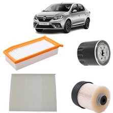 Renault Symbol 4lü Filtre Bakım Seti 1.5 Dci 2013 Sonrası KİT2111B