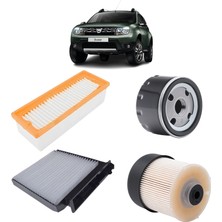 Mais Dacia Duster 110 Beygir 4lü Filtre Bakım Seti 1.5 Dci 2010-2013 KİT2186B