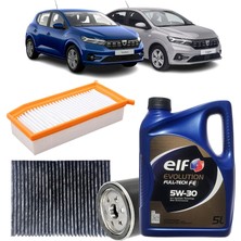 Mais Dacia Logan Sandero 3plus Karbon Filtre Bakım Seti 1.5 Dci E.l.f Yağlı 2013 Sonrası KİT2174G