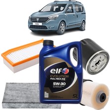 Mais Dacia Dokker 4plus Karbon Filtre Bakım Seti 1.5 Dci E.l.f Yağlı 2012-2017 KİT2198H