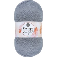 Kartopu Angora Natural Gri K989 Ince Yeleklik Yünlü Ip 100GR