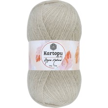 Kartopu Angora Natural Açık Bej K844 Ince Yeleklik Yünlü Ip 100GR