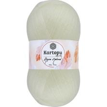 Kartopu Angora Natural Krem K025 Ince Yeleklik Yünlü Ip 100GR