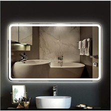 Toprak Dekor 80x60 cm Ölçüde Ledli Banyo Aynası