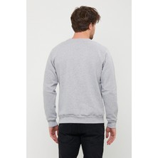 MEİLİFENG Erkek Basic 2 Iplik Sweatshirt