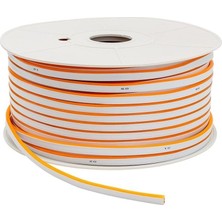 Repplam 12V Neon Şerit LED Amber Silikonlu Su Geçirmez 12 Volt Neon LED Işık