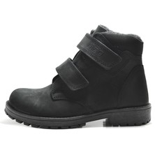 Raker 8050  Yağlı Deri Siyah & Kum Cırtlı Ortopedik Erkek Çocuk Bot