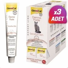3 Adet - Gimcat Kedi Macunu Derma Paste 50 gr