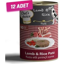 Chefs Choice Chef's Choice 12 Adet Kıyılmış Kuzulu Yetişkin Köpek Konservesi 400 gr