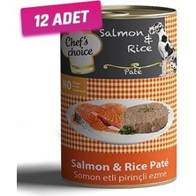 Chefs Choice Chef's Choice 12 Adet Kıyılmış Somonlu Yetişkin Köpek Konservesi 400 gr
