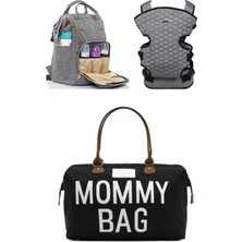 Lupi Tasarım Lui Tasarım Anne Bebek Bakım Sırt Çantası, Bebek Taşıma Kanguru ve Mommy Bag Anne Bebek Bakım Çantası