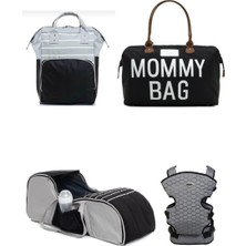 Lupi Tasarım Lui Tasarım Anne Bebek Bakım Sırt Çantası, Kanguru, Portbebe ve Mommy Bag Anne Bebek Çantası