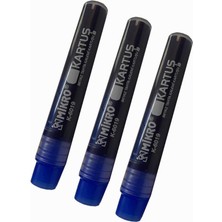 Mikro Mavi Tahta Kalemi Kartuşu 3 Adet Beyaz Tahta Kalemi Mürekkep Kartuşu Mavi