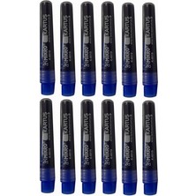 Mikro Mavi Tahta Kalemi Kartuşu 12 Adet Beyaz Tahta Kalemi Mürekkep Kartuşu Mavi