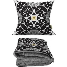 Caisya Home Modern Galaksi Desenli Opsiyonel Battaniyeli Yastık 38 x 38 cm