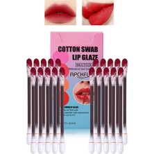 Mujgan Tek Kullanımlık 24 Saat Kalıcı 20 Adet Taşınabilir Çubuk Ruj Cotton Swab Lip Glaze Nude