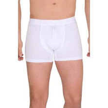 Pemilo 3 Adet Erkek 440676 Modal Likralı Esnek Erkek Boxer Beyaz