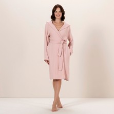 Chakra Armin Unisex Bornoz Acık Somon