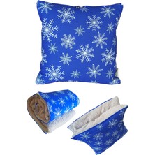 Caisya Home Kartanesi Desenli Opsiyonel Battaniyeli Yastık Dekoratif Kırlent 38 x 38 cm