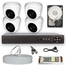 Bycam 4 Kameralı  Full Set 5 M.pixel Sony Lens 1080P 250GB HDD