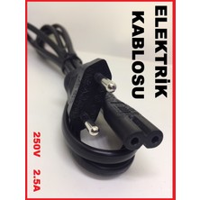 Ata Elektronik 1.5mt 1.5 Metre Ps5 Ps3 Ps4 Uyumlu Güç Kablosu Teyp Power Kaliteli Güç Kablosu Kablo Çift Oluklu 220V