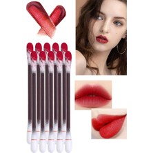 Mujgan Tek Kullanımlık 24 Saat Kalıcı 20 Adet Taşınabilir Çubuk Ruj Cotton Swab Lip Glaze Kırmızı